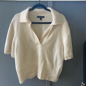 Cashmere oversized polo